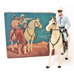 VINTAGE 1950S HARTLAND LONE RANGER & HORSE ORIGINAL BOX