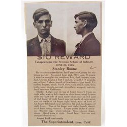 1915 WANTED POSTER POSTCARD