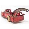 Image 2 : VINTAGE CAST IRON HUBLEY RED TOY TOW TRUCK