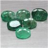Image 1 : LOT OF 5.25 CTS OF GREEN ZAMBIA EMERALDS