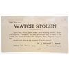 Image 1 : 1915 WANTED POSTER POSTCARD