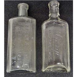 LOT OF 2 ANTIQUE MEDICINE BOTTLES - LANGE AND SLOAN