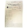 Image 1 : 1900'S BILLHEAD RECEIPT THE MOORE TELEPHONE SYSTEM