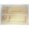 Image 2 : LOT OF 2 1917 THE STORKMEN'S NATIONAL BANK CHECKS