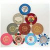 Image 1 : LOT OF 10 VINTAGE POKER CHIPS FROM NEVADA