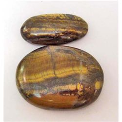 LOT OF 114.6 CTS OF TIGER'S EYE GEMSTONES