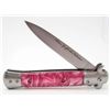 Image 1 : RABBIT "GODFATHER" ASSISTED OPENING  STILETTO KNIFE - PINK