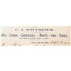 Image 2 : 1892 BILLHEAD RECEIPT DRY GOODS, GROCERIES, BOOTS, ETC