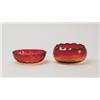 Image 1 : LOT OF TWO AMBERINA BOWLS.  