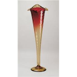 MONUMENTAL AMBERINA VASE.  