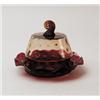 Image 1 : AMBERINA BUTTER DISH. 