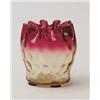 Image 1 : NEW ENGLAND GLASS AMBERINA TOOTHPICK HOLDER.  