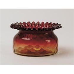 AMBERINA SUGAR BOWL. 