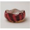 Image 1 : PLATED AMBERINA RUFFLED BOWL. 