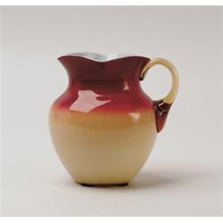 WHEELING PEACH BLOW CREAMER.  