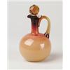Image 1 : RARE WHEELING PEACH BLOW BULBOUS CRUET.  