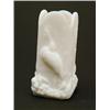 Image 1 : MILK GLASS STORK VASE.  
