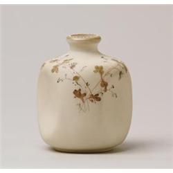 SMITH BROS. ART GLASS VASE.  