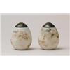 Image 1 : PAIR MT. WASHINGTON EGG SHAPED SUGAR SHAKERS.  