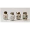 Image 1 : LOT OF FOUR MELON RIBBED SALT SHAKERS. 