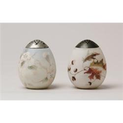 LOT OF TWO MT. WASHINGTON EGG SHAPED SUGAR SHAKERS.  