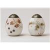 Image 1 : LOT OF TWO MT. WASHINGTON EGG SHAPED SUGAR SHAKERS.
