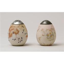 LOT OF TWO MT. WASHINGTON EGG SHAPED SUGAR SHAKERS.  