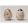 Image 1 : LOT OF TWO MT. WASHINGTON EGG SHAPED SUGAR SHAKERS.  
