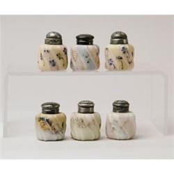 LOT OF SIX WAVE CREST SALT SHAKERS. 