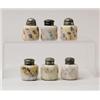 Image 1 : LOT OF SIX WAVE CREST SALT SHAKERS. 