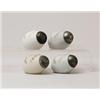 Image 1 : LOT OF FOUR LAY-DOWN EGG SALT SHAKERS.  