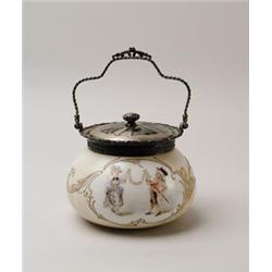 MT. WASHINGTON COLONIAL WARE BISCUIT JAR.  