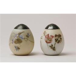LOT OF TWO MT. WASHINGTON EGG SHAPED SUGAR SHAKERS.  