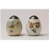 Image 1 : LOT OF TWO MT. WASHINGTON EGG SHAPED SUGAR SHAKERS.  