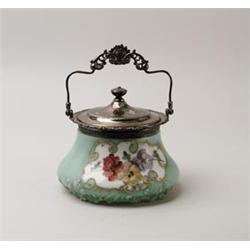 PAIRPOINT BISCUIT JAR.  