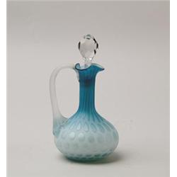 SATIN GLASS CRUET.  