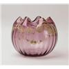 Image 1 : LARGE VICTORIAN ART GLASS ROSE BOWL.  
