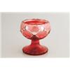 Image 1 : SILVERED GLASS OPEN SALT.  