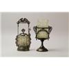 Image 1 : TWO VASELINE ART GLASS ITEMS. 