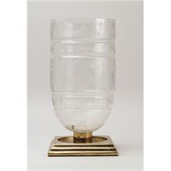 BEAUTIFUL PAIRPOINT CUT HURRICANE CANDLELAMP.   