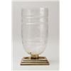 Image 1 : BEAUTIFUL PAIRPOINT CUT HURRICANE CANDLELAMP.   