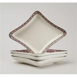 LOT OF FOUR WEDGEWOOD CREAMWARE TRAYS.  