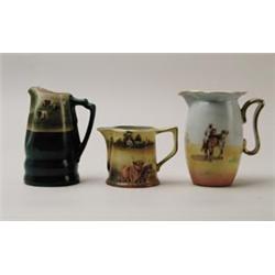 LOT OF THREE ROYAL BAYREUTH CREAMERS. 