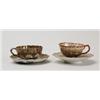 Image 1 : LOT OF TWO ORIENTAL PORCELAIN CUPS & SAUCERS.  