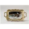 Image 1 : ENAMELED TRAY.  