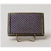 Image 1 : FABERGE ENAMELED SILVER BOX. 