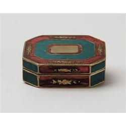 FRENCH ENAMELED BOX. 