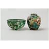 Image 1 : TWO PIECES SHOTAI JAPANESE CLOISONNÉ.  