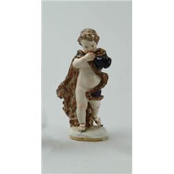 EARLY MEISSEN WINTER FIGURE.  