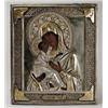 Image 1 : SILVER OVERLAY RUSSIAN ICON.  